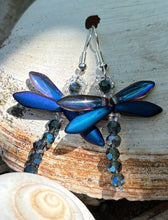 Load image into Gallery viewer, Dragonfly Beaded Earrings