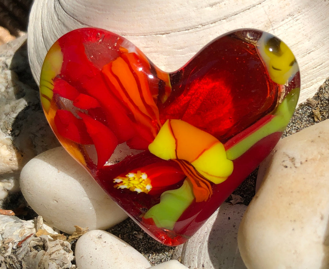 Fused Glass Heart