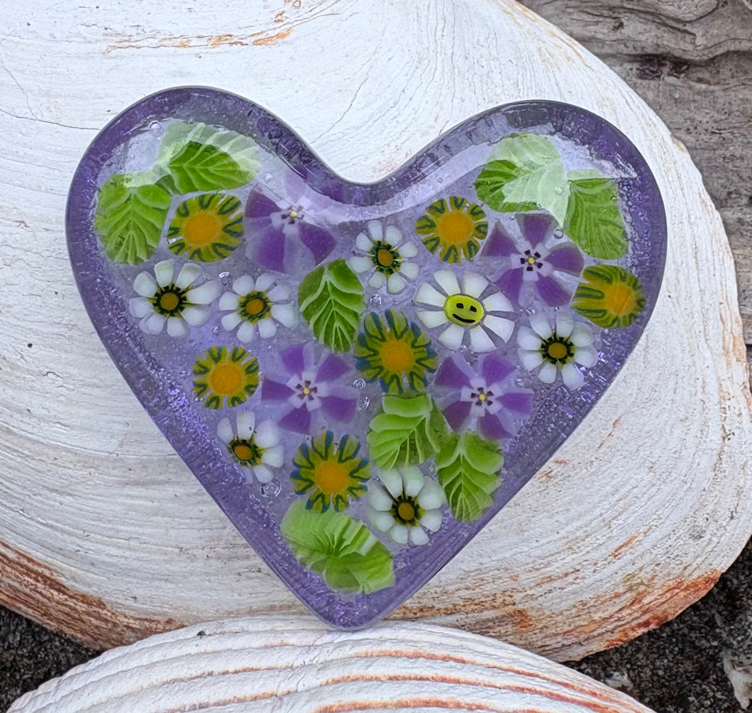 Fused Glass Heart