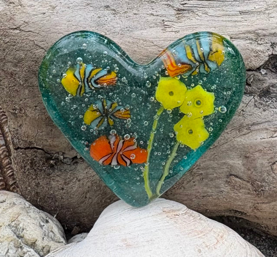 Fused Glass Heart