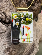 Load image into Gallery viewer, Woodpecker Retreat - Fused Glass Pendant