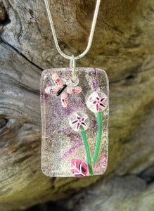 Butterfly with Purple Blooms