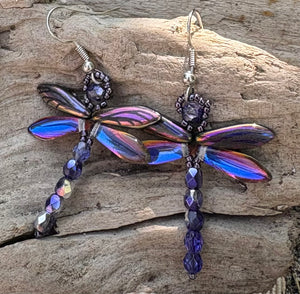 Dragonfly Beaded Earrings