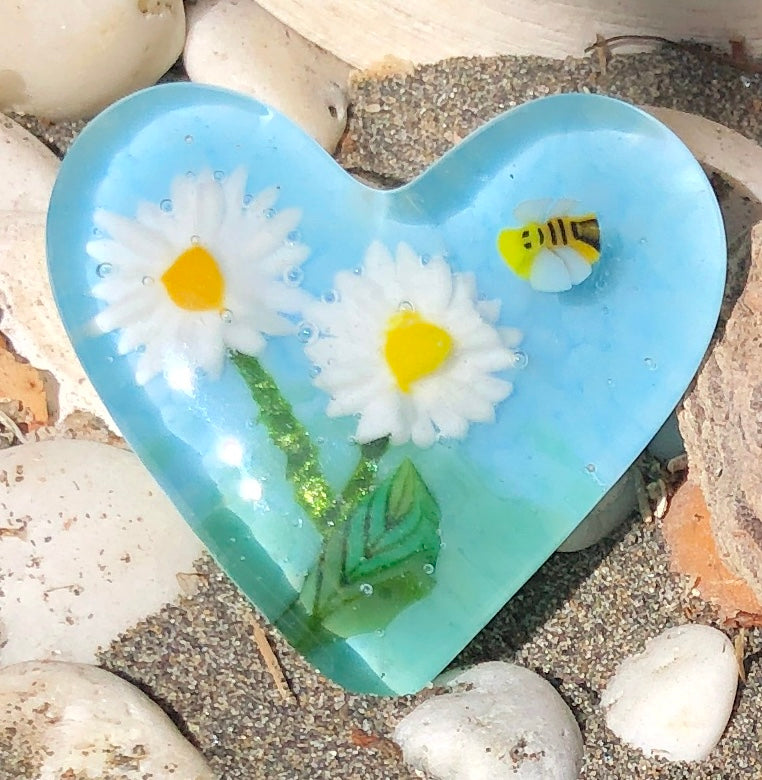 Fused Glass Heart