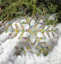Load image into Gallery viewer, Holiday Ornaments -  Snowflake - Multicolored