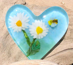 Fused Glass Heart