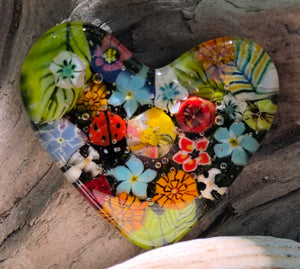 Fused Glass Heart