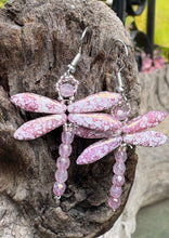 Load image into Gallery viewer, Dragonfly Beaded Earrings