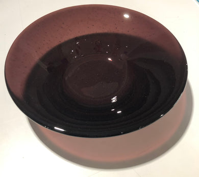 Amethyst 10” Fused Glass Bowl