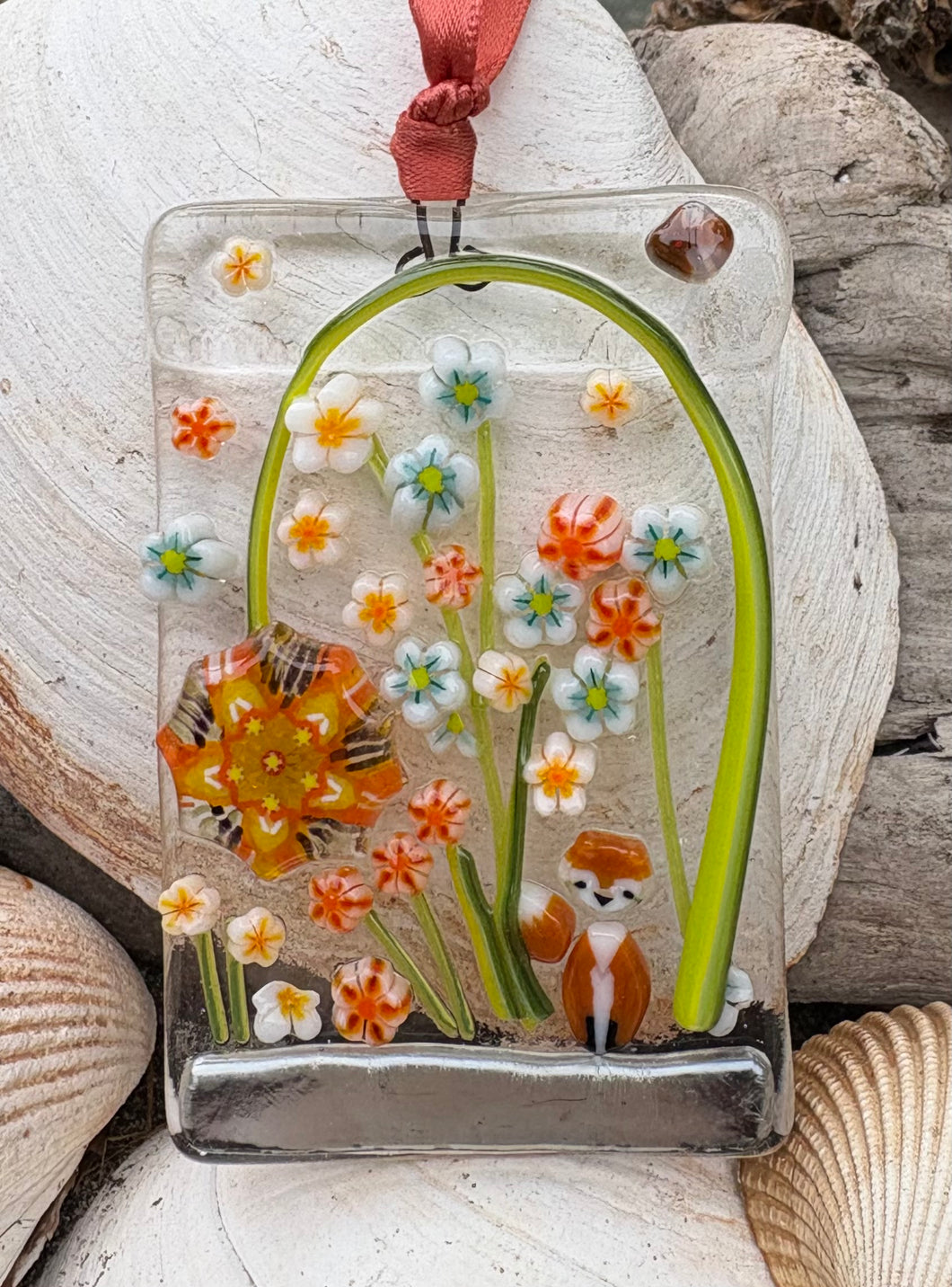 Fused Glass Suncatcher - Loaded!