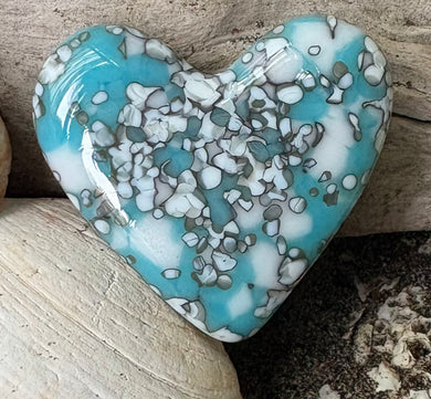 Fused Glass Heart