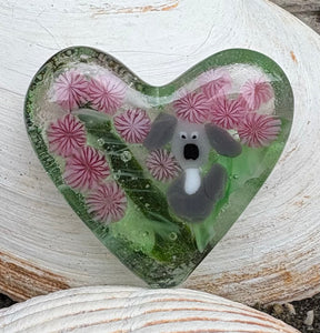 Fused Glass Heart