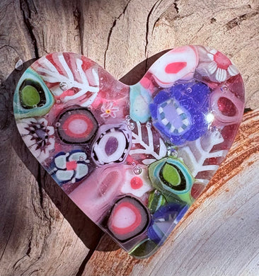 Fused Glass Heart