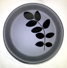Load image into Gallery viewer, Matte Black Foliage - Fused Glass dish