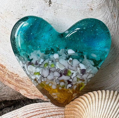 Fused Glass Heart