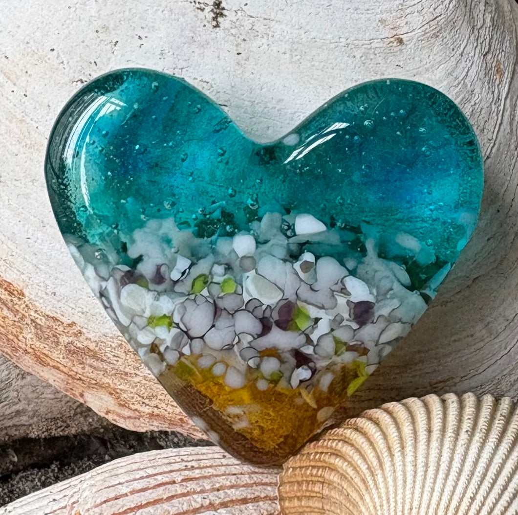Fused Glass Heart