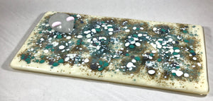 Mouse Blue Cheese plate - Fused Glass