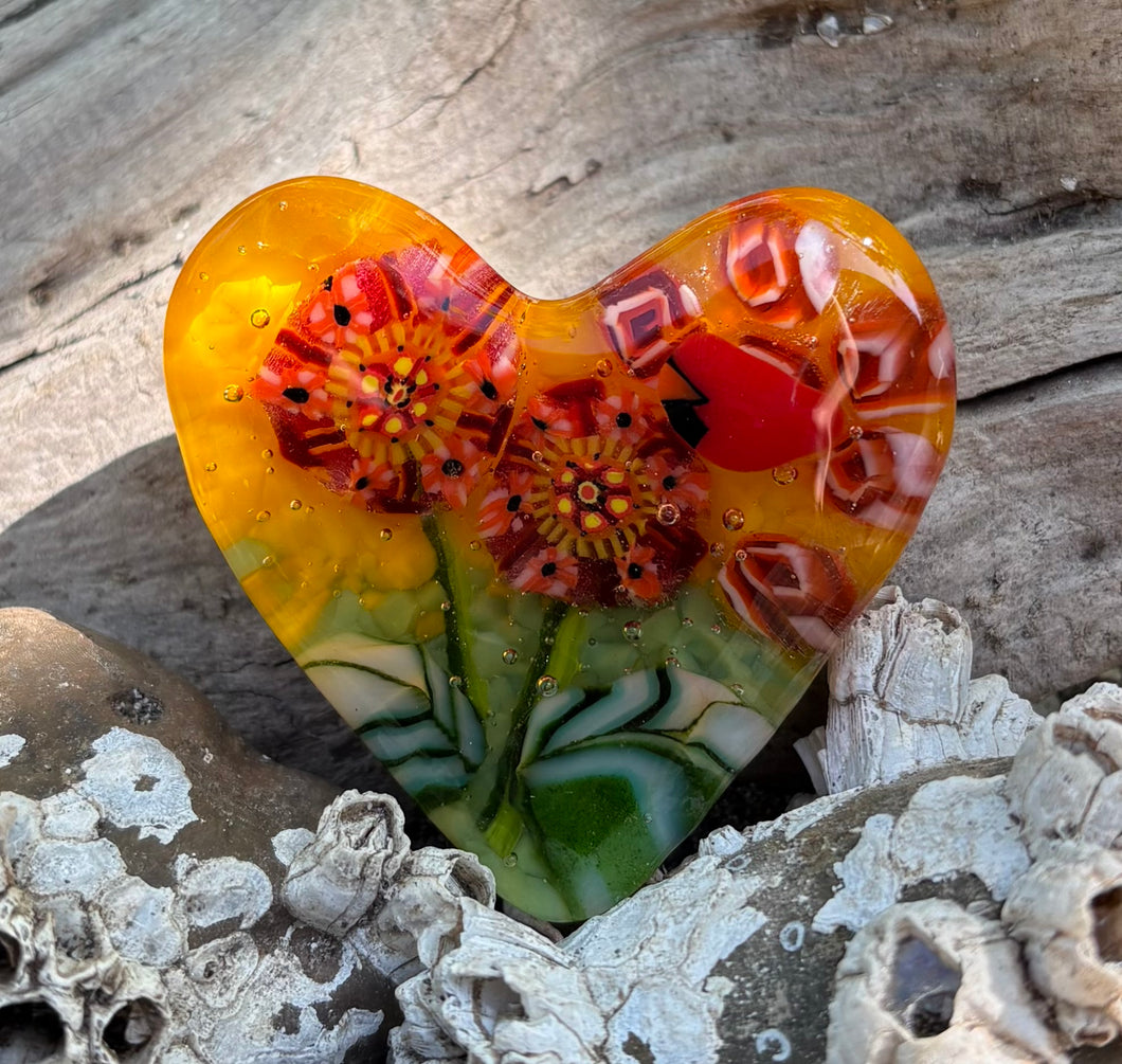 Fused Glass Heart