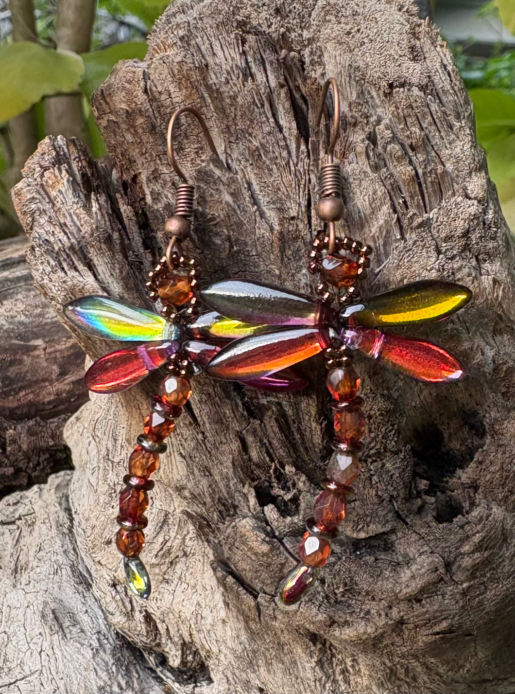 Dragonfly Beaded Earrings