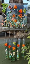 Load image into Gallery viewer, Tiger Lilies and Daisies Wind Chimes