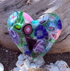 Fused Glass Heart