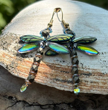 Load image into Gallery viewer, Dragonfly Beaded Earrings