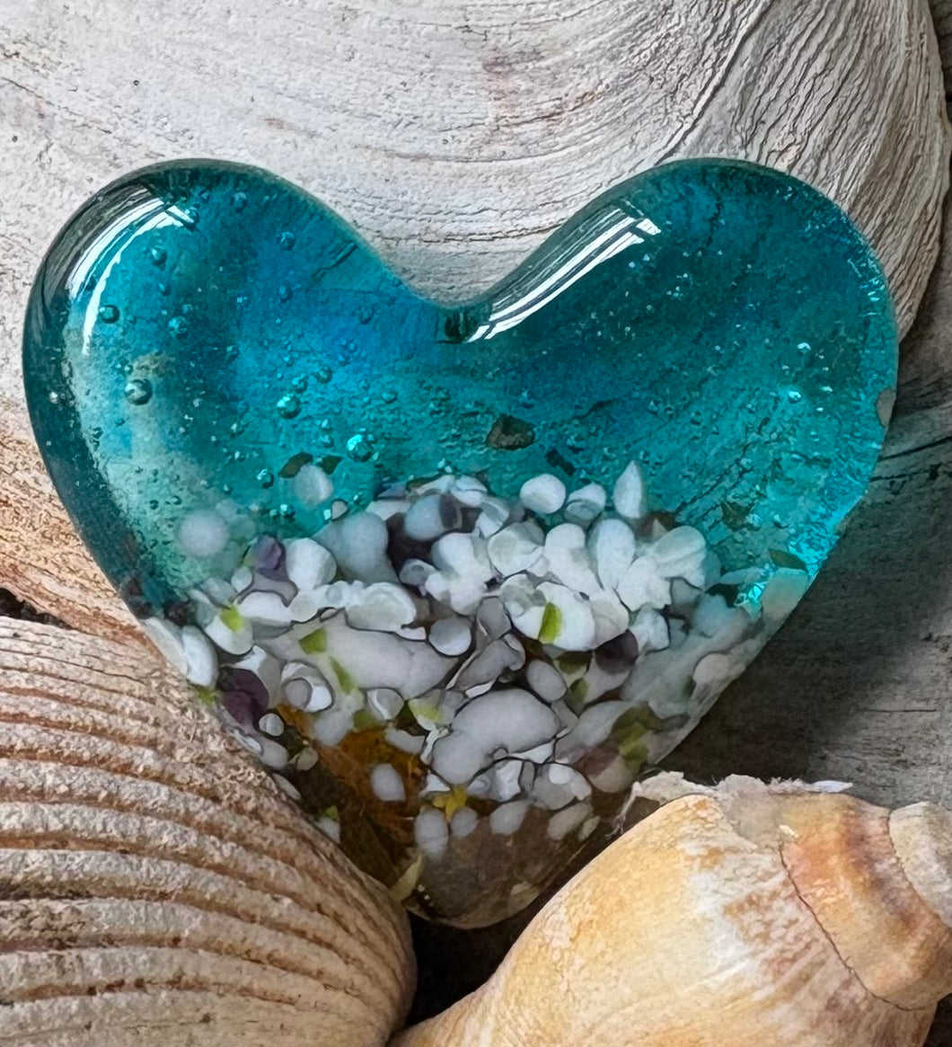 Fused Glass Heart