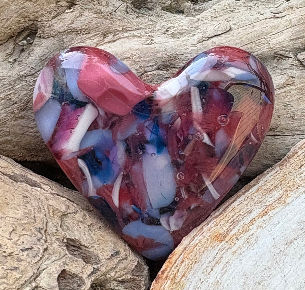 Fused Glass Heart