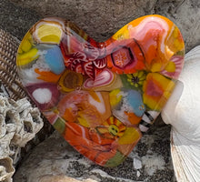 Load image into Gallery viewer, Fused Glass Heart