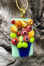Load image into Gallery viewer, Still Life Blooms Fused Glass Pendant