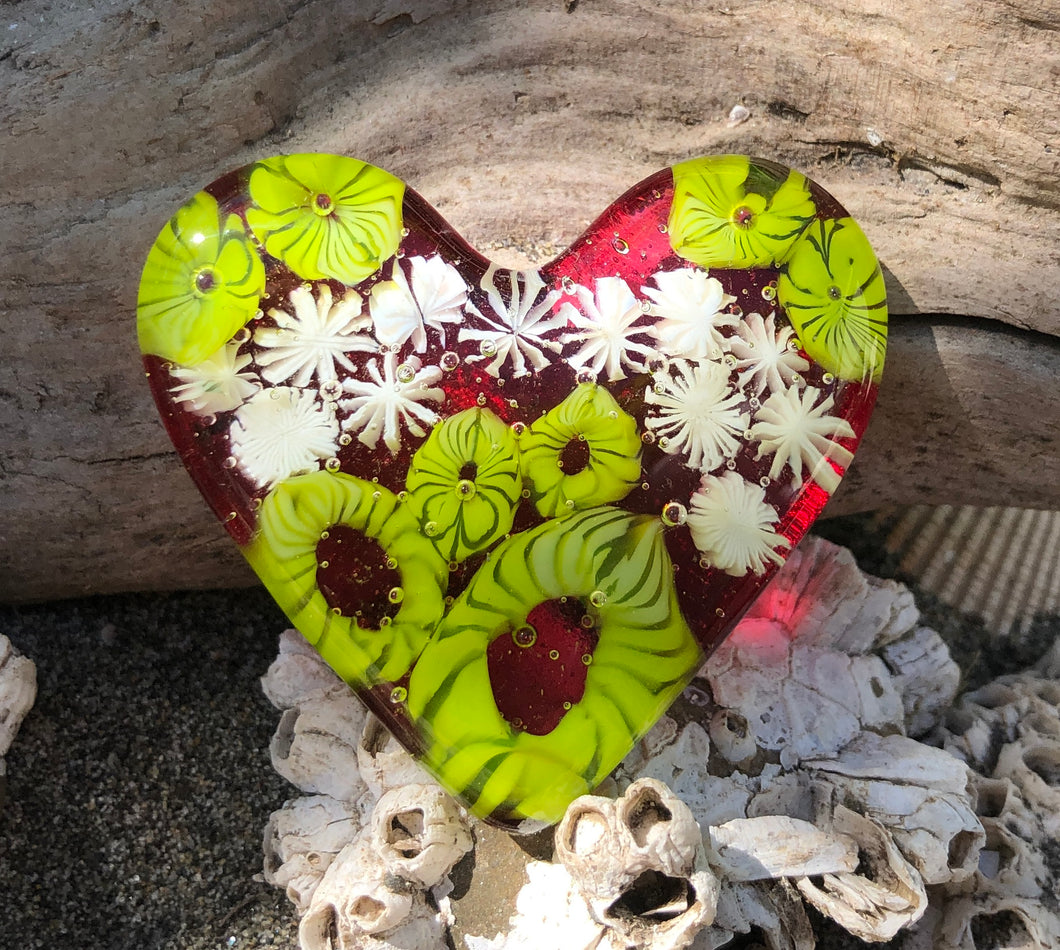 Fused Glass Heart