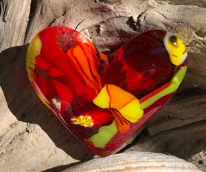 Fused Glass Heart