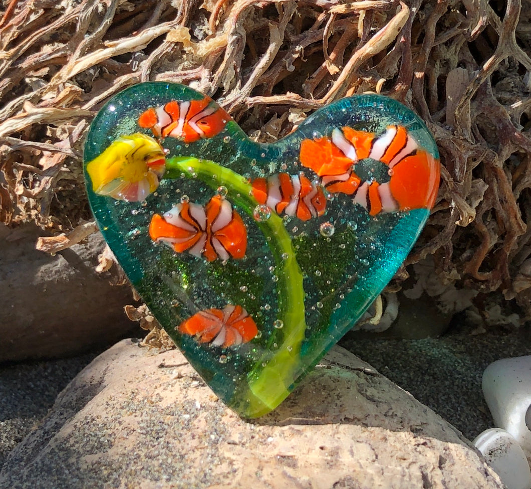 Fused Glass Heart