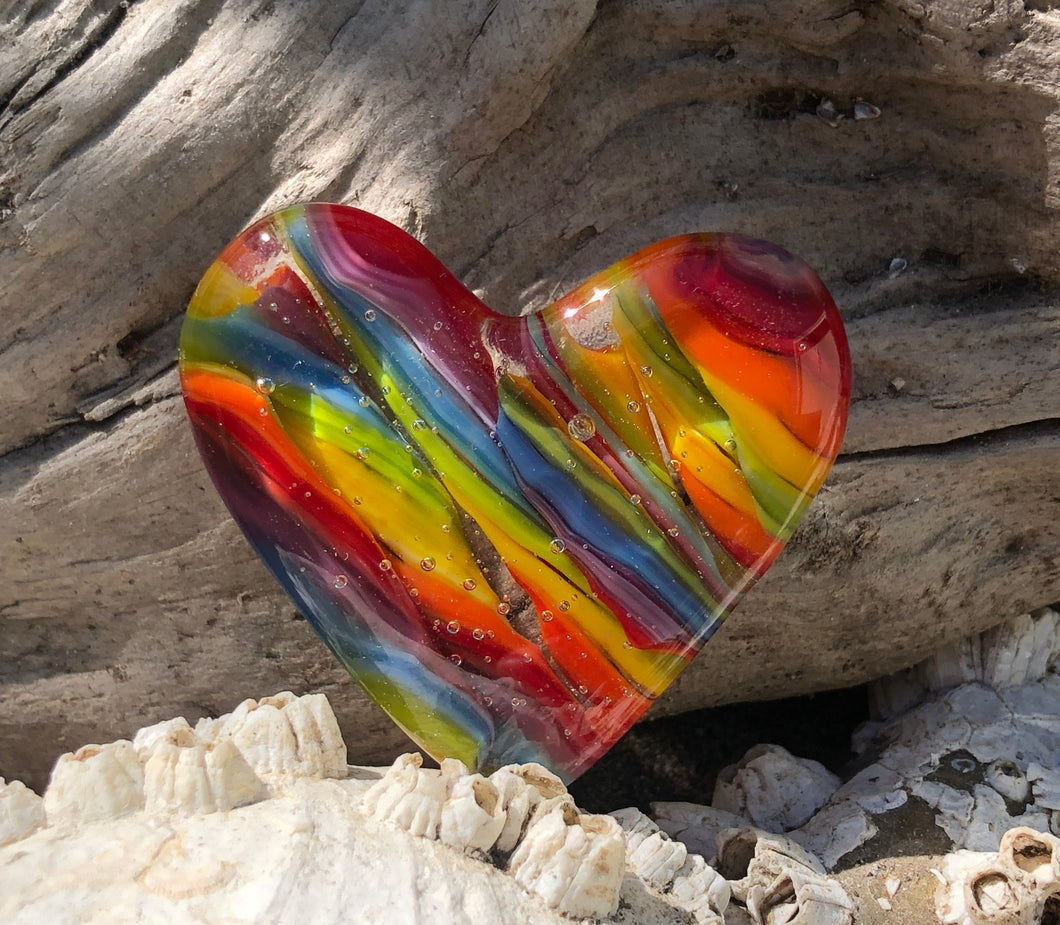 Fused Glass Heart