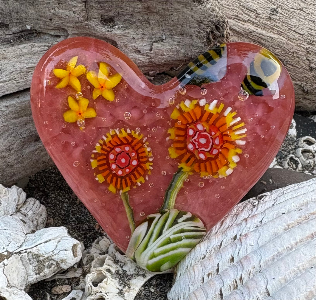 Fused Glass Heart