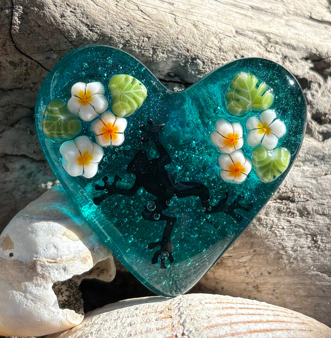 Fused Glass Heart