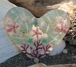 Fused Glass Heart