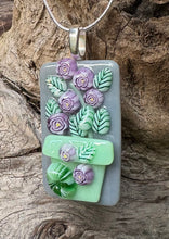 Load image into Gallery viewer, Still Life Blooms II - Fused Glass Pendant