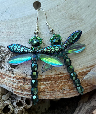 Dragonfly Beaded Earrings