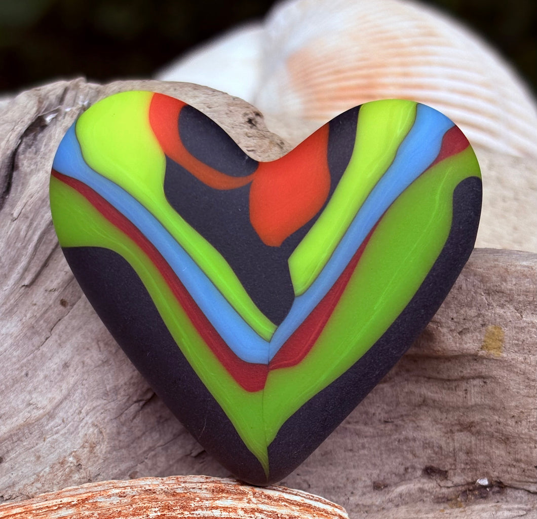 Fused Glass Heart