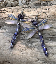Load image into Gallery viewer, Dragonfly Beaded Earrings