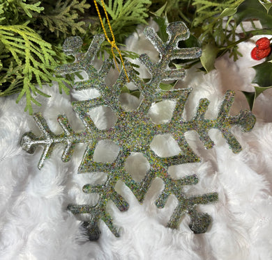 Holiday Ornaments -  Snowflake - Multicolored