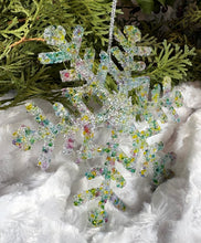 Load image into Gallery viewer, Holiday Ornaments -  Snowflake - Multicolored