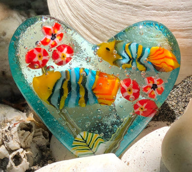 Fused Glass Heart