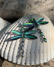 Load image into Gallery viewer, Dragonfly Beaded Earrings