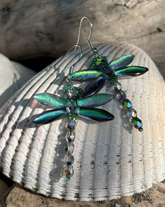 Dragonfly Beaded Earrings
