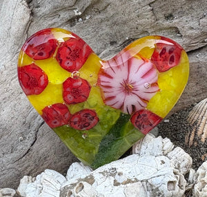 Fused Glass Heart