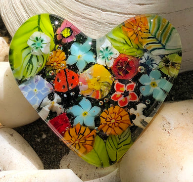 Fused Glass Heart