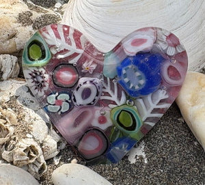 Fused Glass Heart