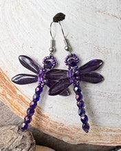Load image into Gallery viewer, Dragonfly Beaded Earrings